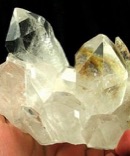 Regal Chlorite Included Bright Clear Quartz Cluster