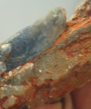 Unusual Blue Tourmaline Included Quartz Crystal Family