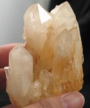 White Phantom Golden Healer Quartz Cluster