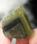Semi-Polished Blue & Yellow Baraite Crystal - USA