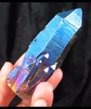Indigo Titanium Flame Quartz Crystal