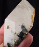 Arsenopyrite in Phantom Quartz China