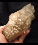 Large Smoky Quartz Elestial with Albite and Mica