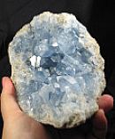 Brilliant Blue Large Celestite Geode