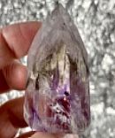 Smoky Amethyst Point with Rainbows