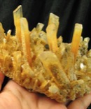 Stunning Golden Selenite Phantom Cluster - Naica, Mexico